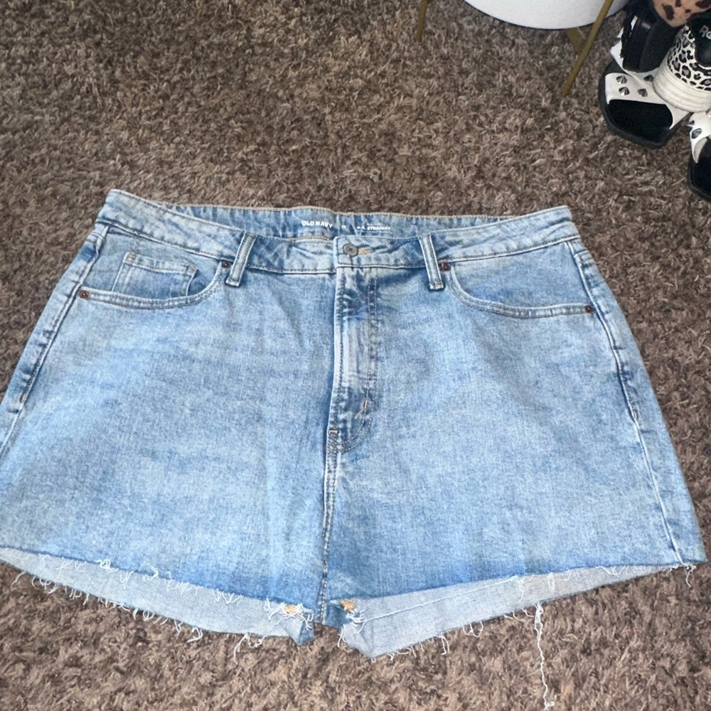 Old Navy Light Blue O.G. Straight Denim Shorts
